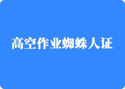 国产日骚老太婆麻逼视频高空作业蜘蛛人证